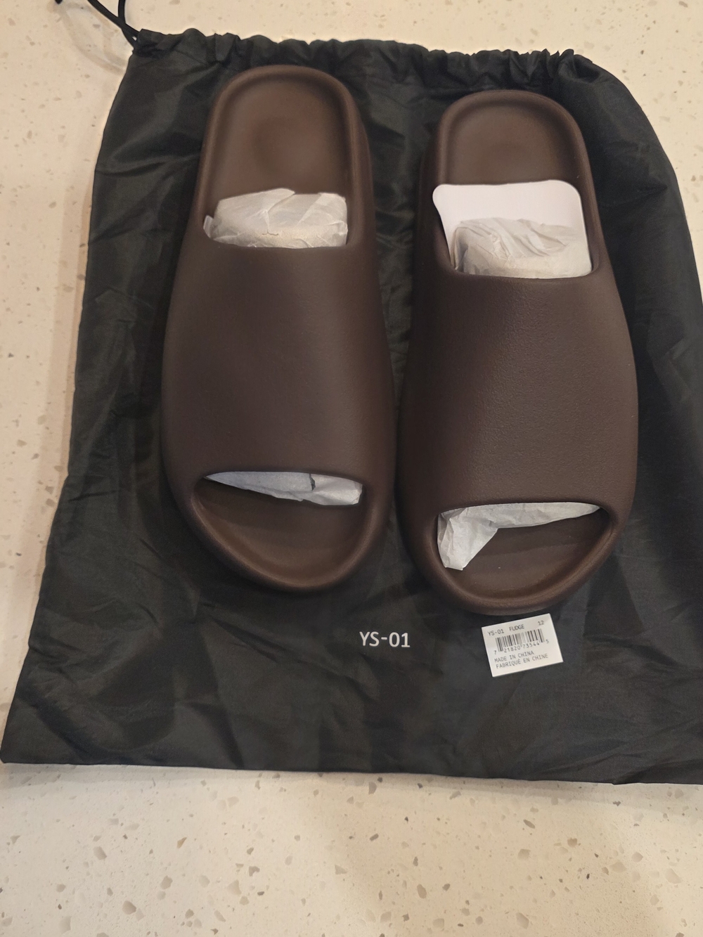 Yeezy YS-01 fudge Slides Size 12